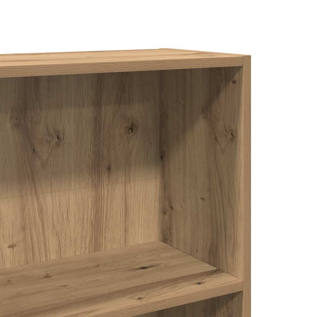 Bookcase Artisian Oak 60x24x143 cm Engineered Wood