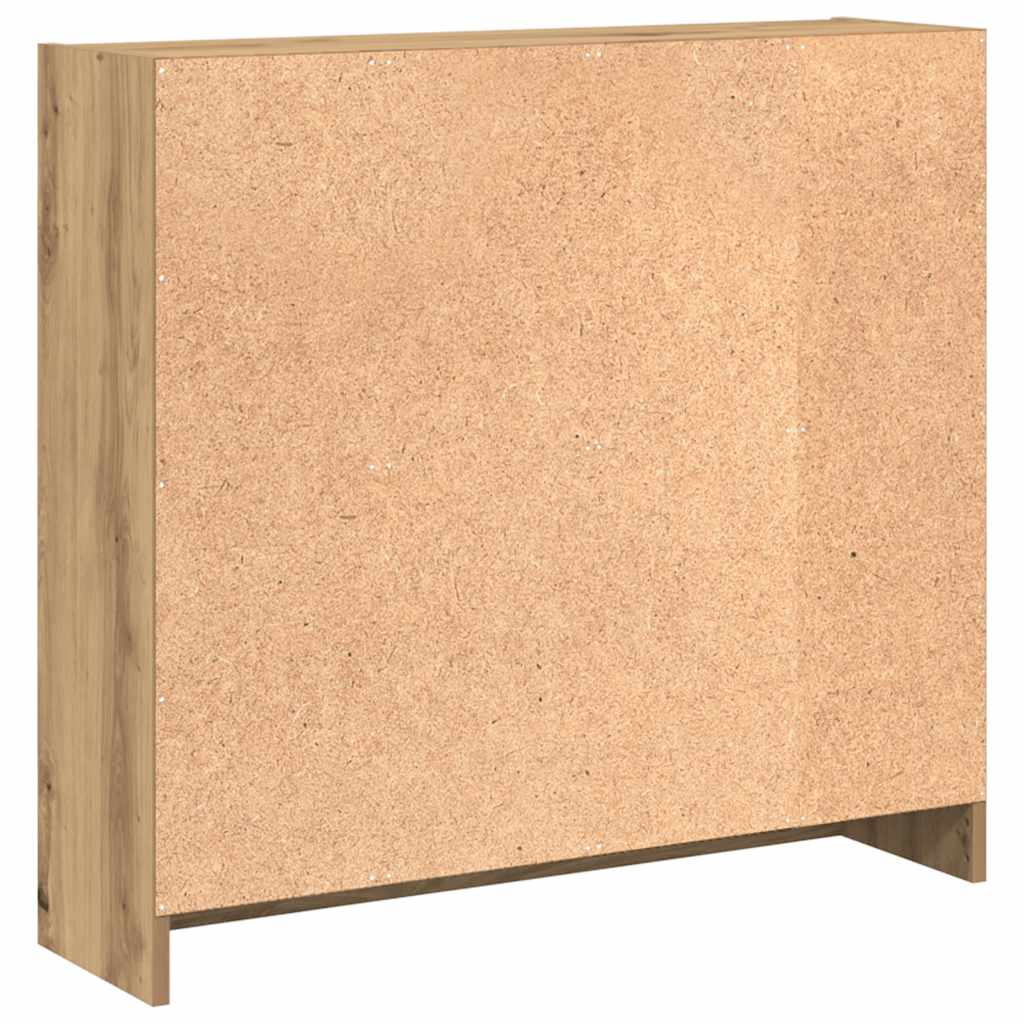 Bookcase Artisian Oak 80x24x76 cm Engineered Wood