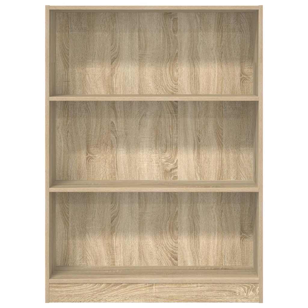 Bookcase Sonoma Oak 80x24x109 cm Engineered Wood