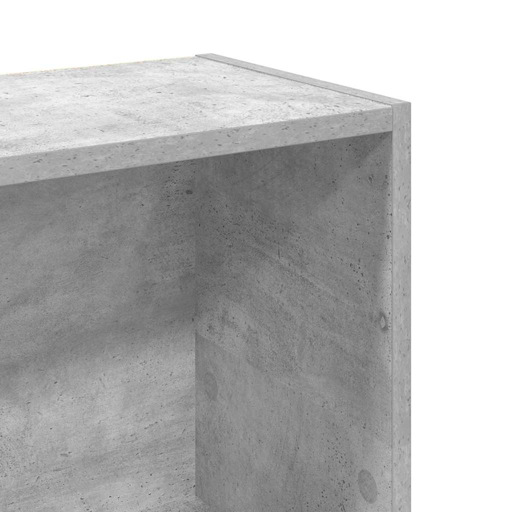 Bookcase Concrete Grey 80x24x109 cm Engineered Wood