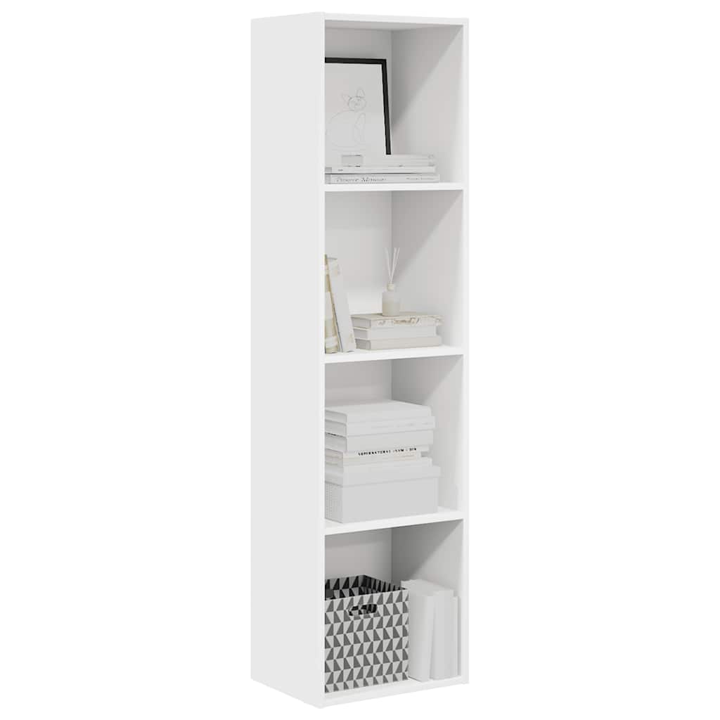 Bookcase White 40x30x152 cm Engineered Wood
