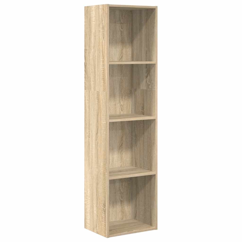 Bookcase Sonoma Oak 40x30x152 cm Engineered Wood