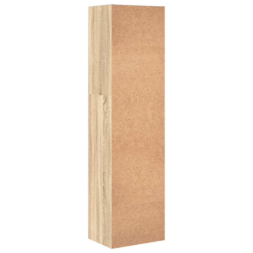 Bookcase Sonoma Oak 40x30x152 cm Engineered Wood