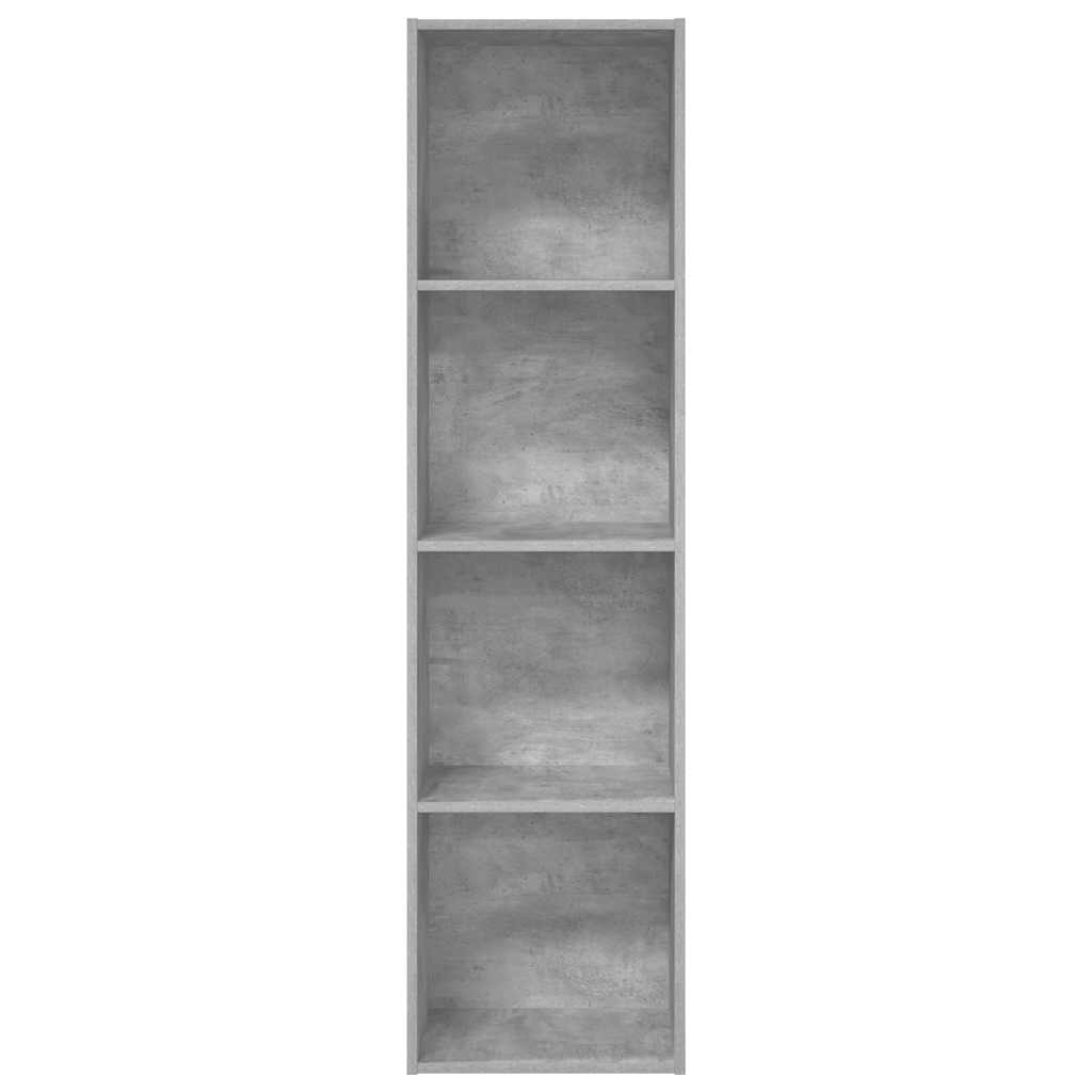 Bookcase Concrete Grey 40x30x152 cm Engineered Wood