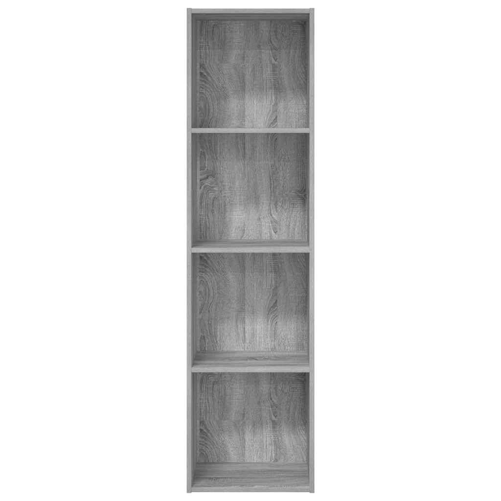 Bookcase Grey Sonoma 40x30x152 cm Engineered Wood
