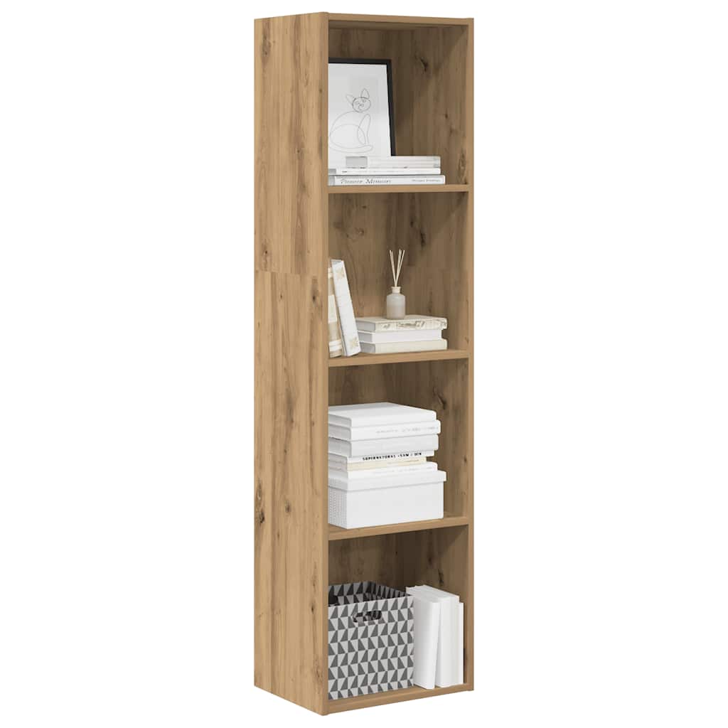 Bookcase Artisian Oak 40x30x152 cm Engineered Wood