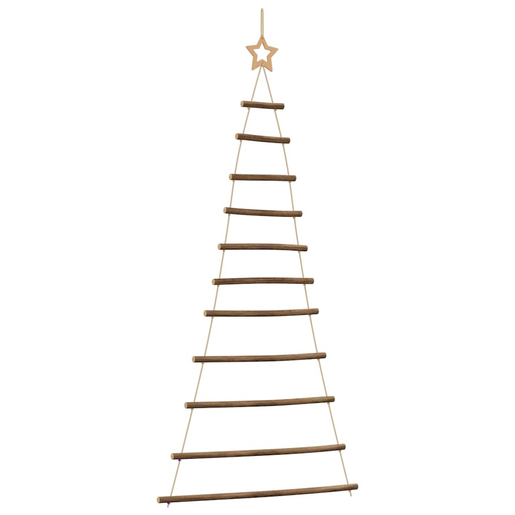 Hanging Christmas Tree with Top Star 74x150 cm Natural Branch