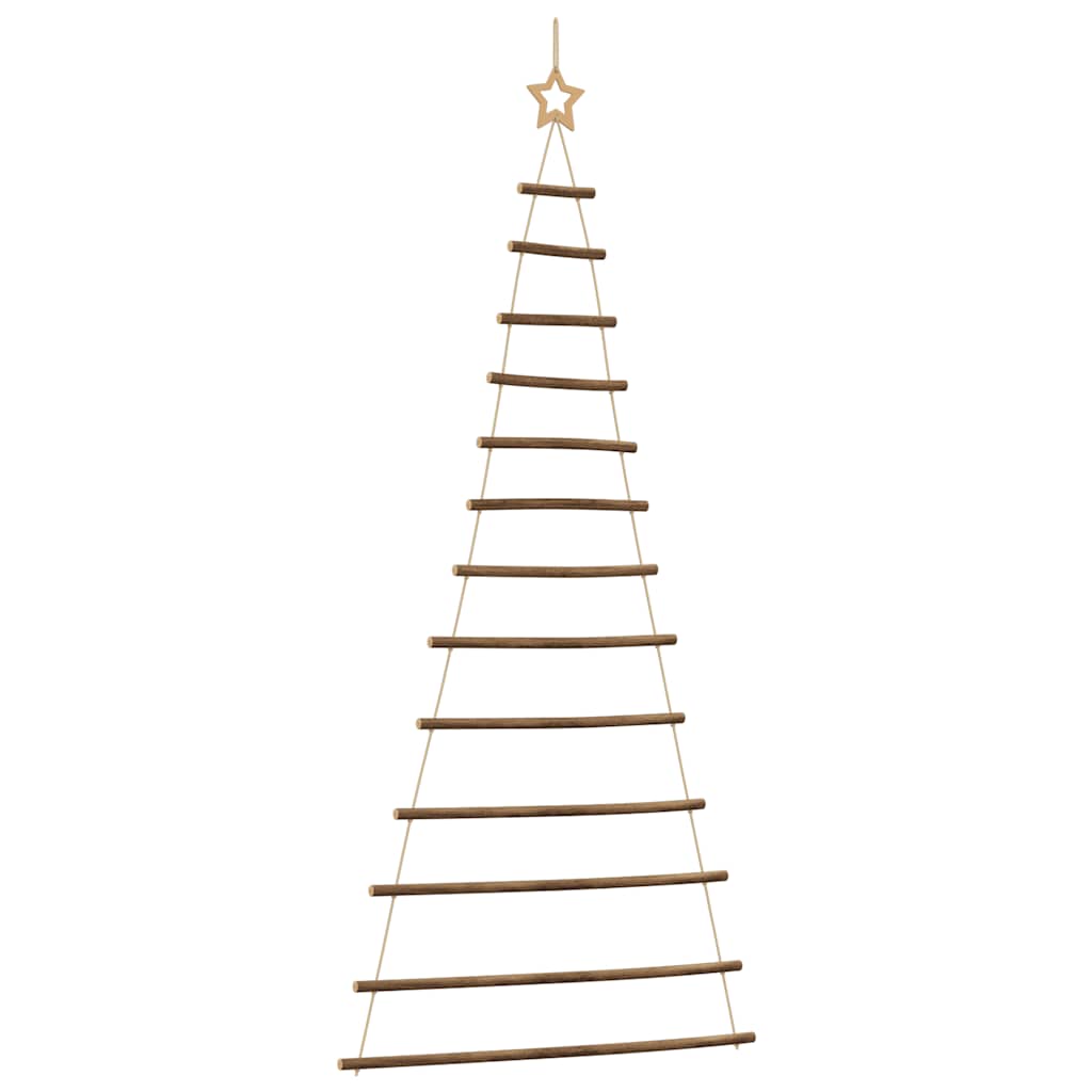 Hanging Christmas Tree with Top Star 86x180 cm Natural Branch
