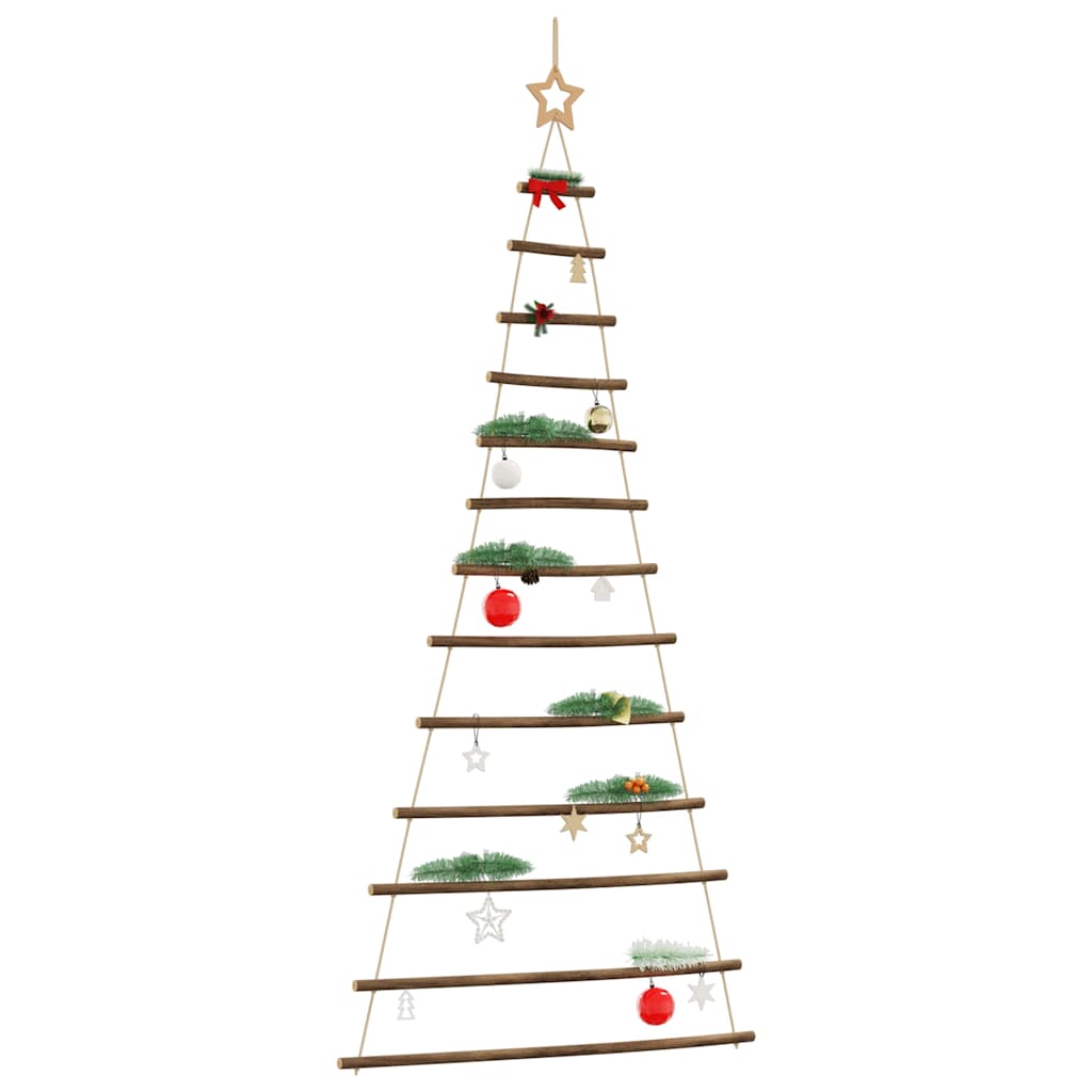 Hanging Christmas Tree with Top Star 86x180 cm Natural Branch