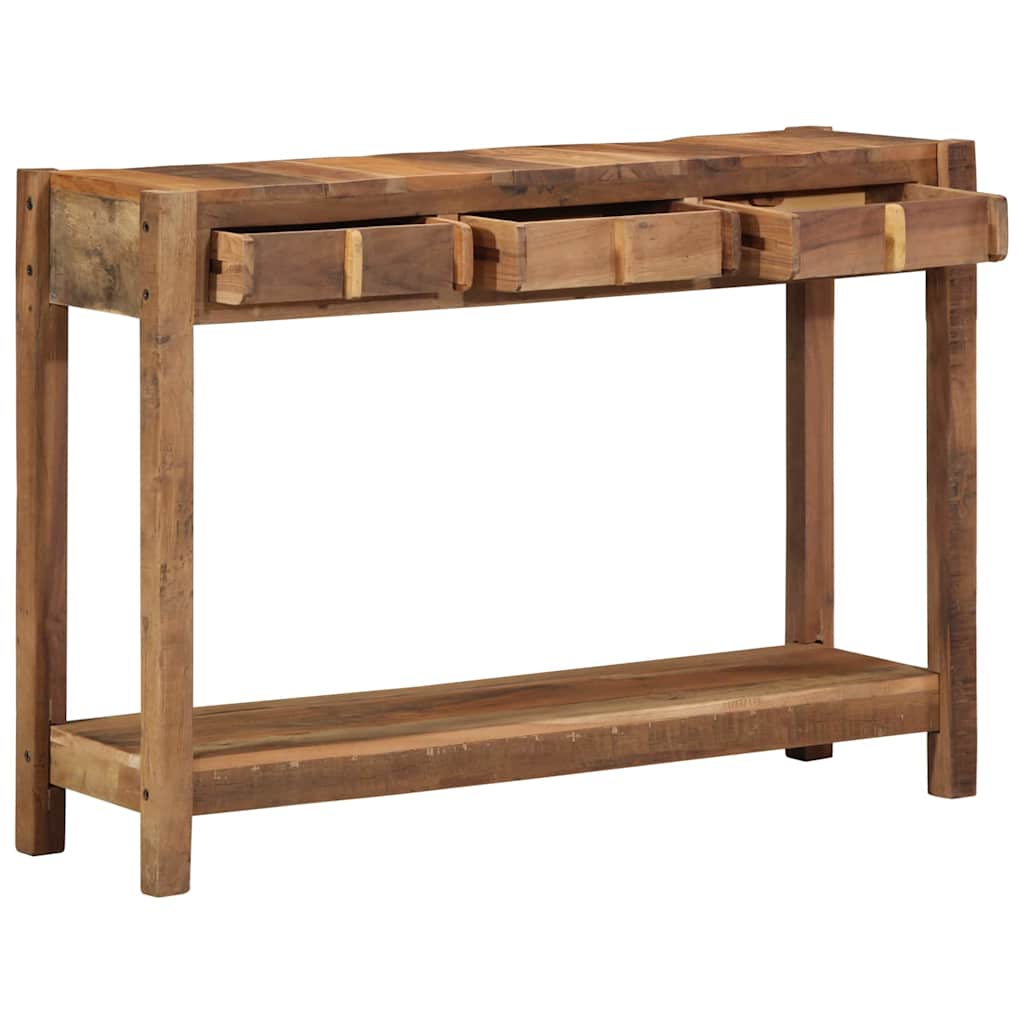 Console Table Brown 107 x 33 x 76 cm Solid Reclaim wood
