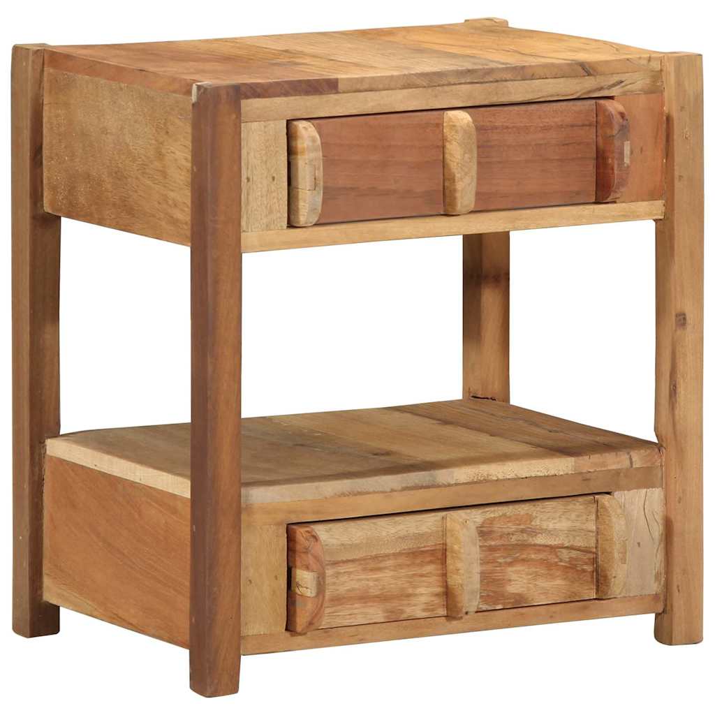 Side Table with Drawer Brown 43 x 32 x 46 cm Solid Reclaim wood