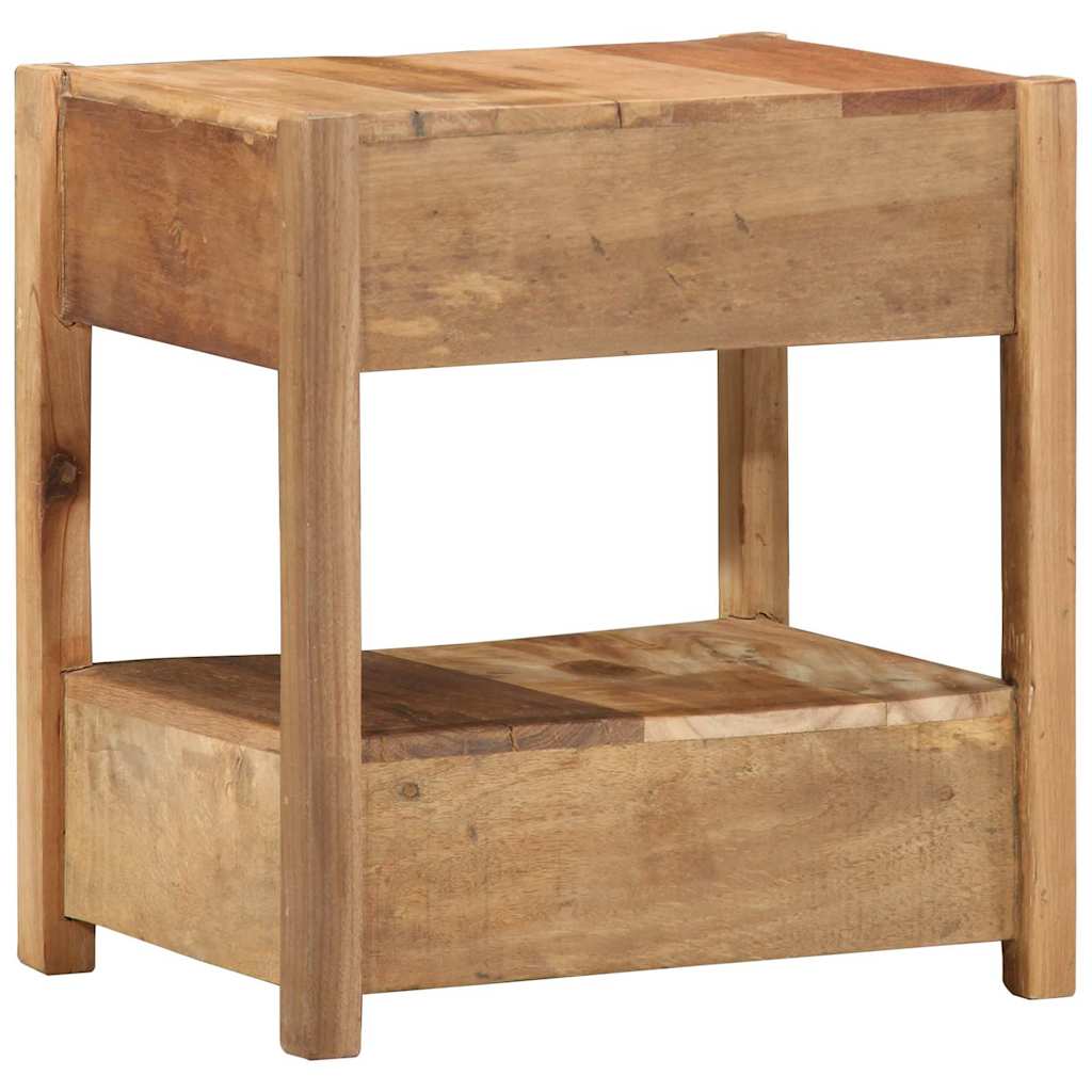 Side Table with Drawer Brown 43 x 32 x 46 cm Solid Reclaim wood