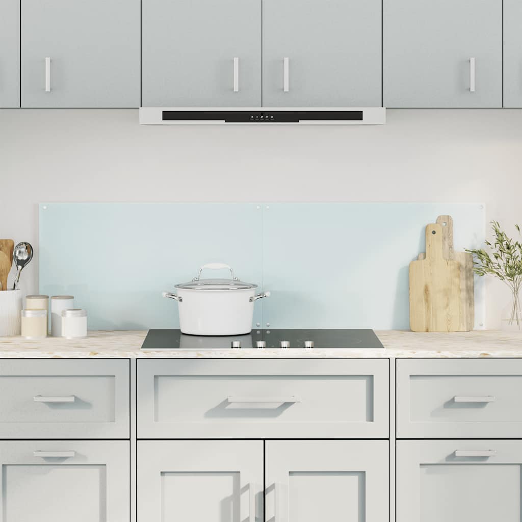 Kitchen Backsplashes 2 pcs White 70x50 cm Tempered Glass
