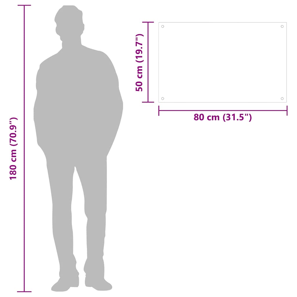 Kitchen Backsplashes 2 pcs White 80x50 cm Tempered Glass