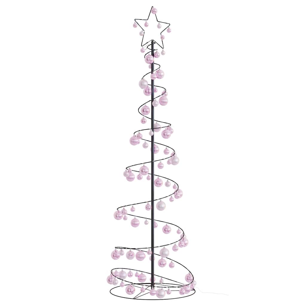 LED Christmas Tree with Baubles 120 LEDs Warm White 180 cm