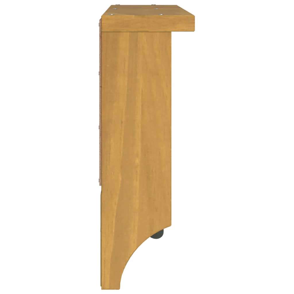 Wall-mounted Coat Rack SANDNES 87x12x35 cm Solid Wood Pine
