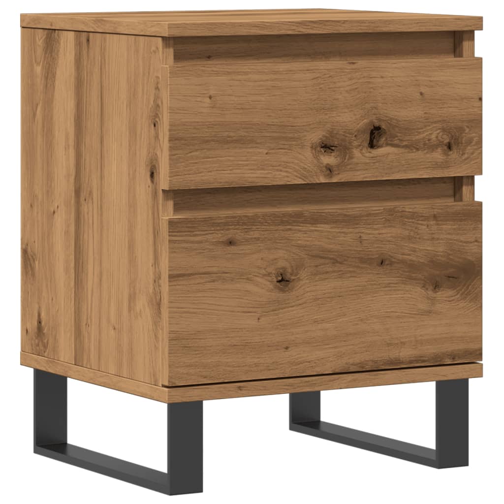 Bedside Cabinet Artisan Oak 40x35x50 cm Engineered Wood