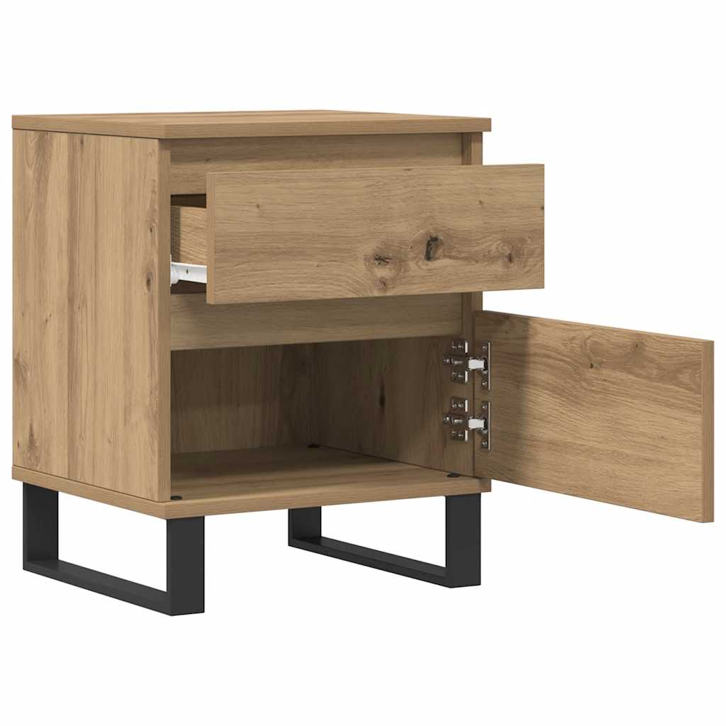 Bedside Cabinets 2 pcs Artisan Oak 40x35x50 cm Engineered Wood