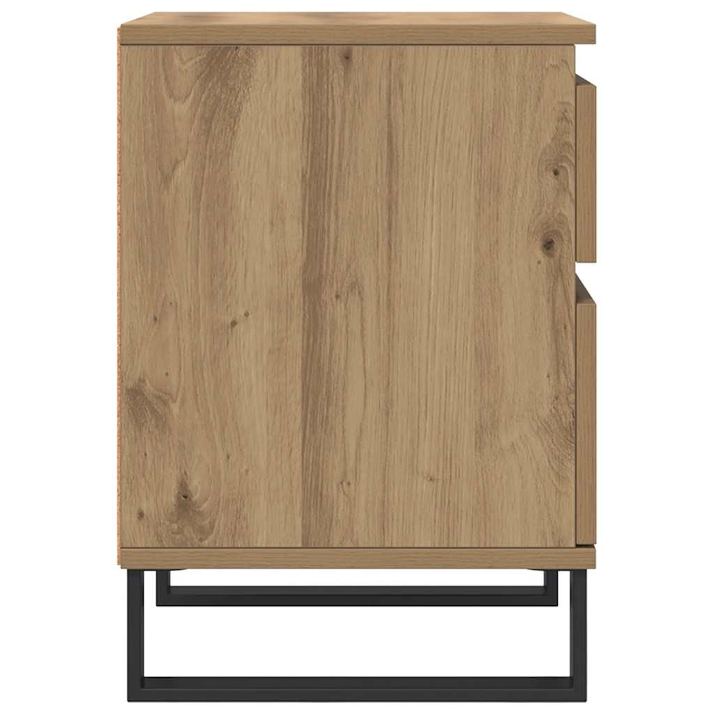 Bedside Cabinets 2 pcs Artisan Oak 40x35x50 cm Engineered Wood