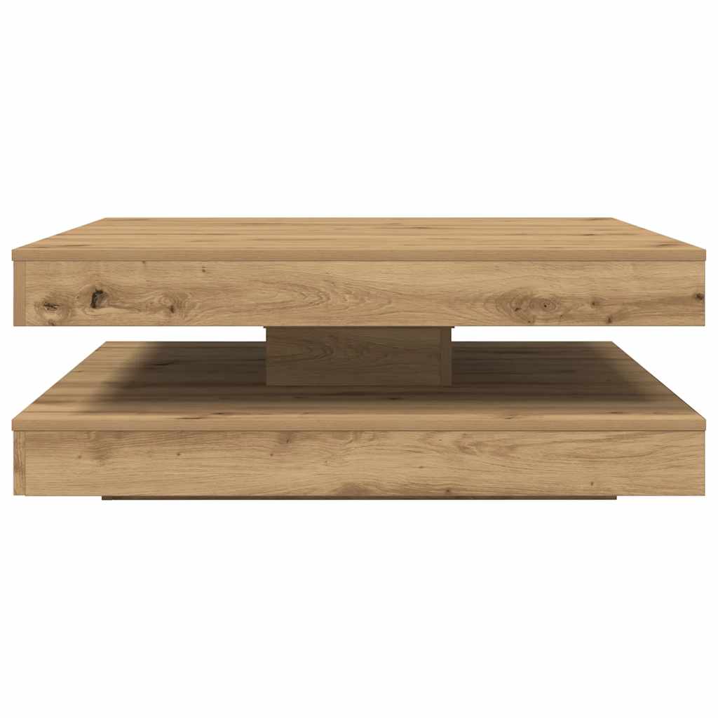 Coffee Table 360-Degree Rotatable Artisan Oak 90x90x34.5 cm