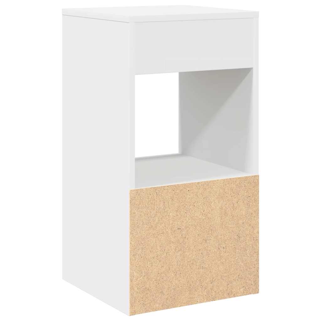 Bedside Cabinets with Drawer 2 pcs White 35x34x66.5 cm