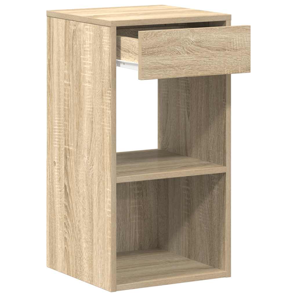 Bedside Cabinets with Drawer 2 pcs Sonoma Oak 35x34x66.5 cm