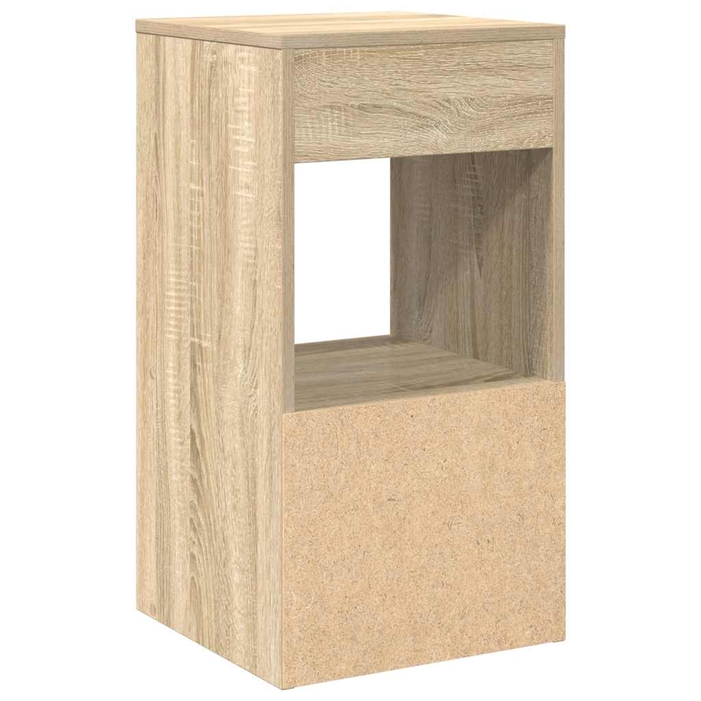 Bedside Cabinets with Drawer 2 pcs Sonoma Oak 35x34x66.5 cm