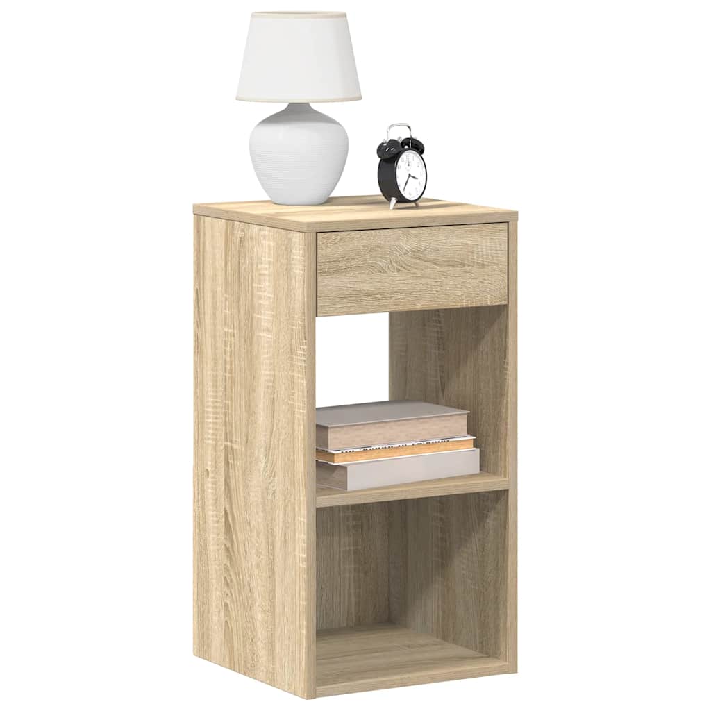 Bedside Cabinets with Drawer 2 pcs Sonoma Oak 35x34x66.5 cm