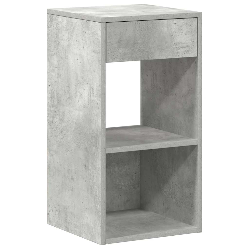 Bedside Cabinets with Drawer 2 pcs Concrete Grey 35x34x66.5 cm