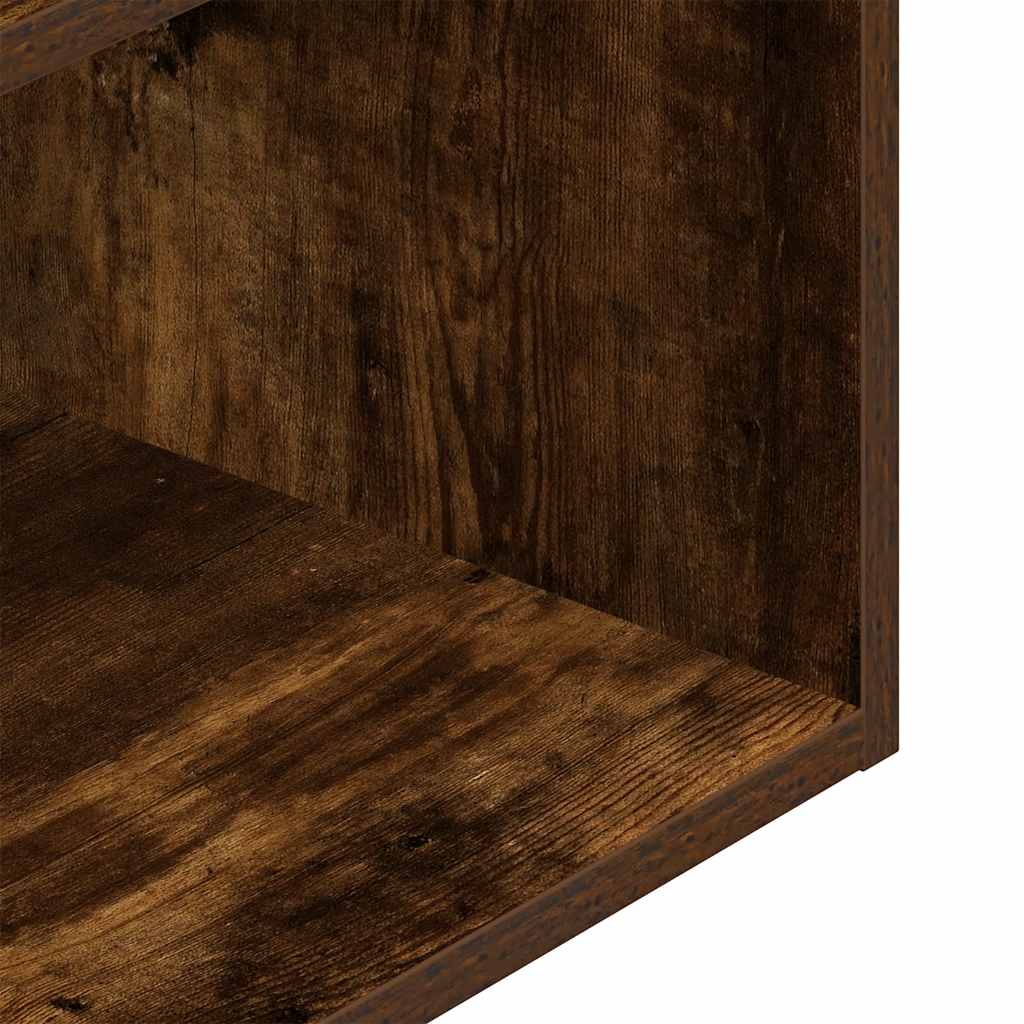 Bedside Cabinet with Drawer Smoked Oak 35x34x66.5 cm