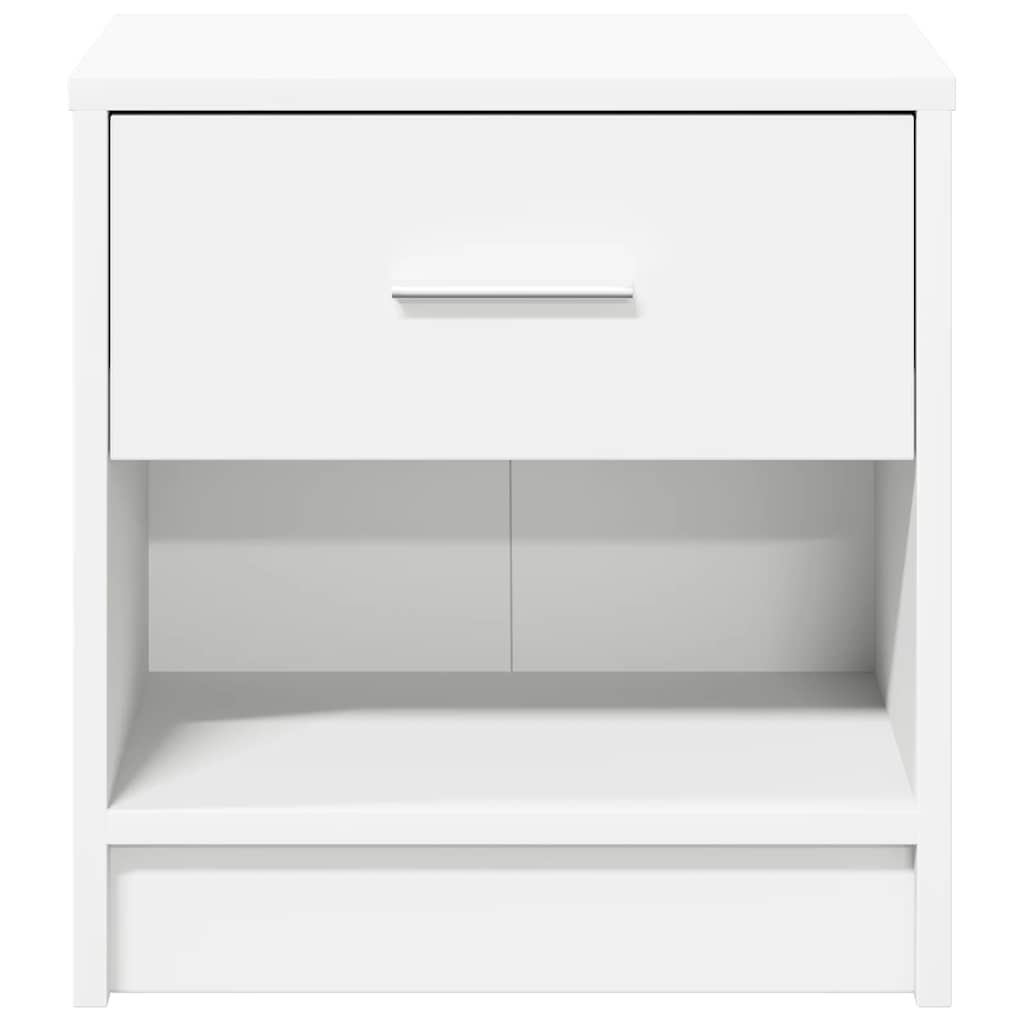 Bedside Cabinet with Drawer White 39x28x41 cm