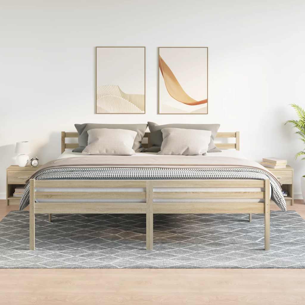 Bedside Cabinets 2 pcs with Drawer Sonoma Oak 39x28x41 cm