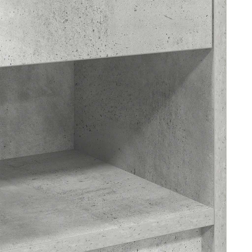 Bedside Cabinets 2 pcs with Drawer Concrete Grey 39x28x41 cm