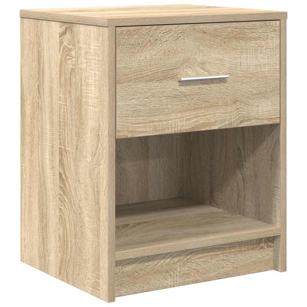 Bedside Cabinet with Drawer Sonoma Oak 40x34x50 cm