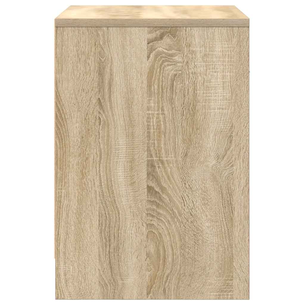 Bedside Cabinet with Drawer Sonoma Oak 40x34x50 cm