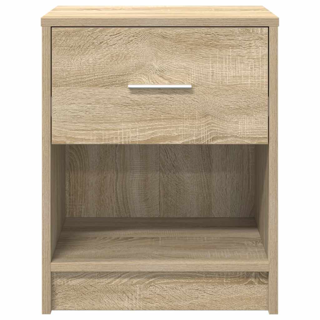 Bedside Cabinets 2 pcs with Drawer Sonoma Oak 40x34x50 cm