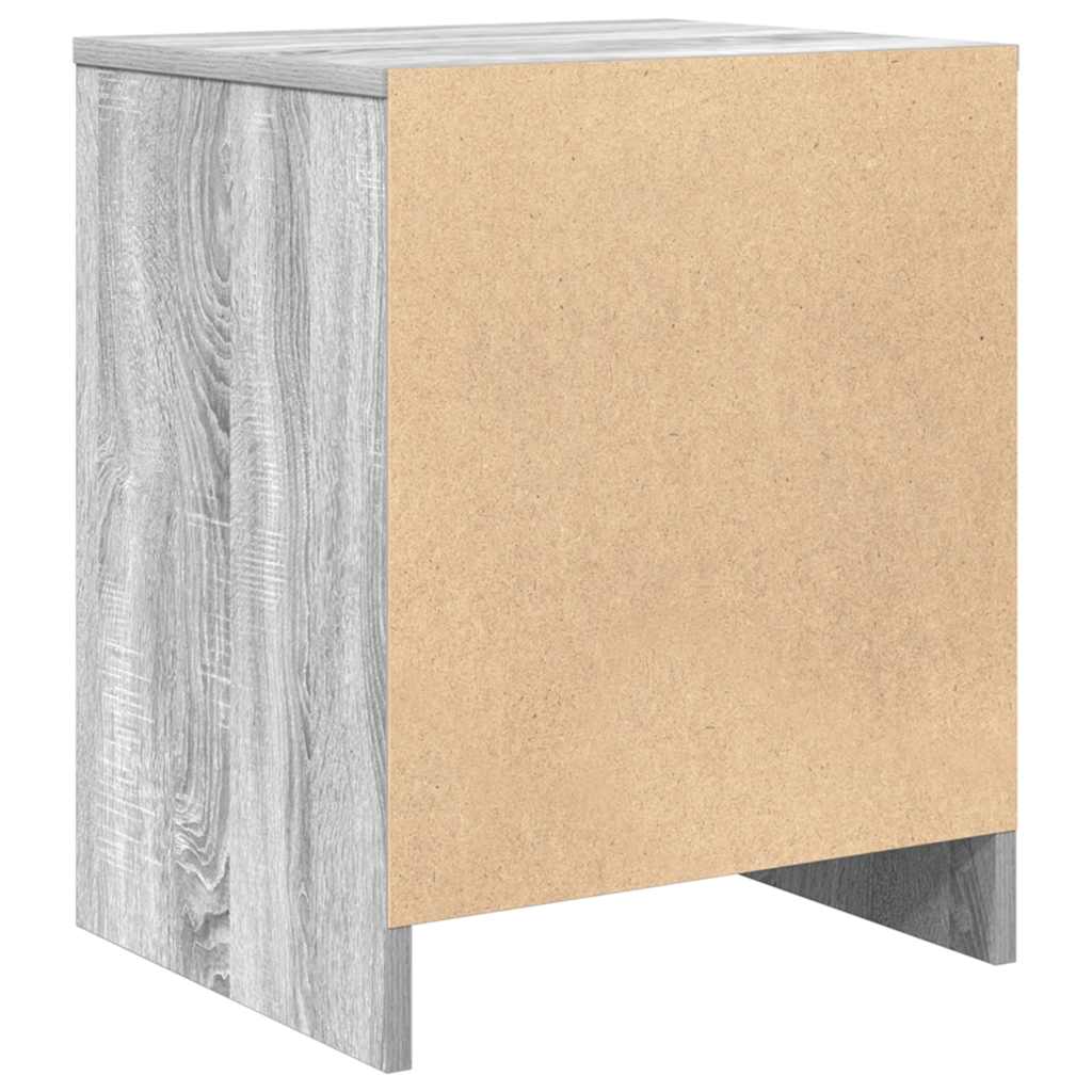 Bedside Cabinet with Drawer Grey Sonoma 40x34x50 cm