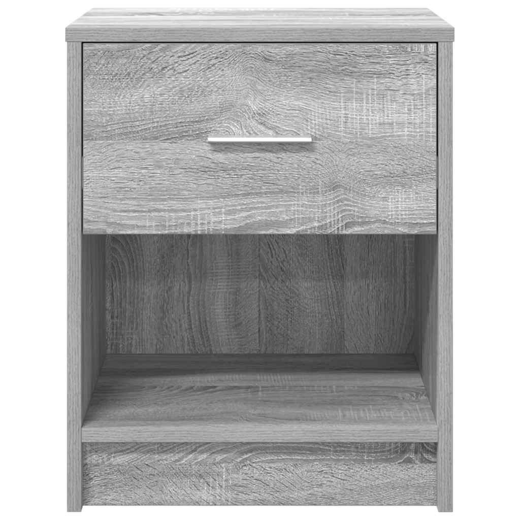 Bedside Cabinets 2 pcs with Drawer Grey Sonoma 40x34x50 cm