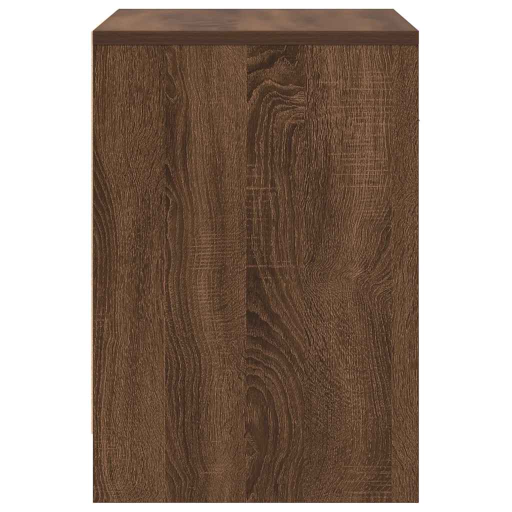 Bedside Cabinets 2 pcs with Drawer Brown Oak 40x34x50 cm