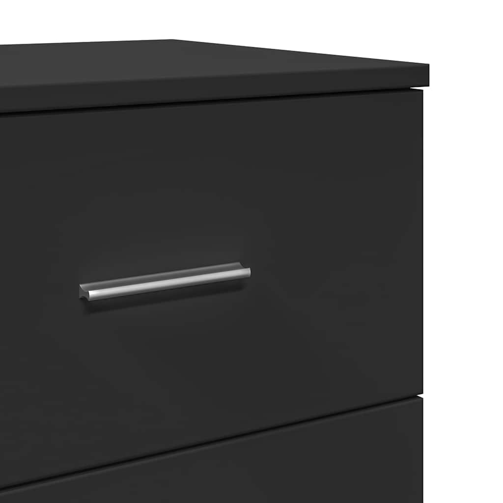 Bedside Cabinets 2 pcs with 2 Drawers Black 40x36x50 cm