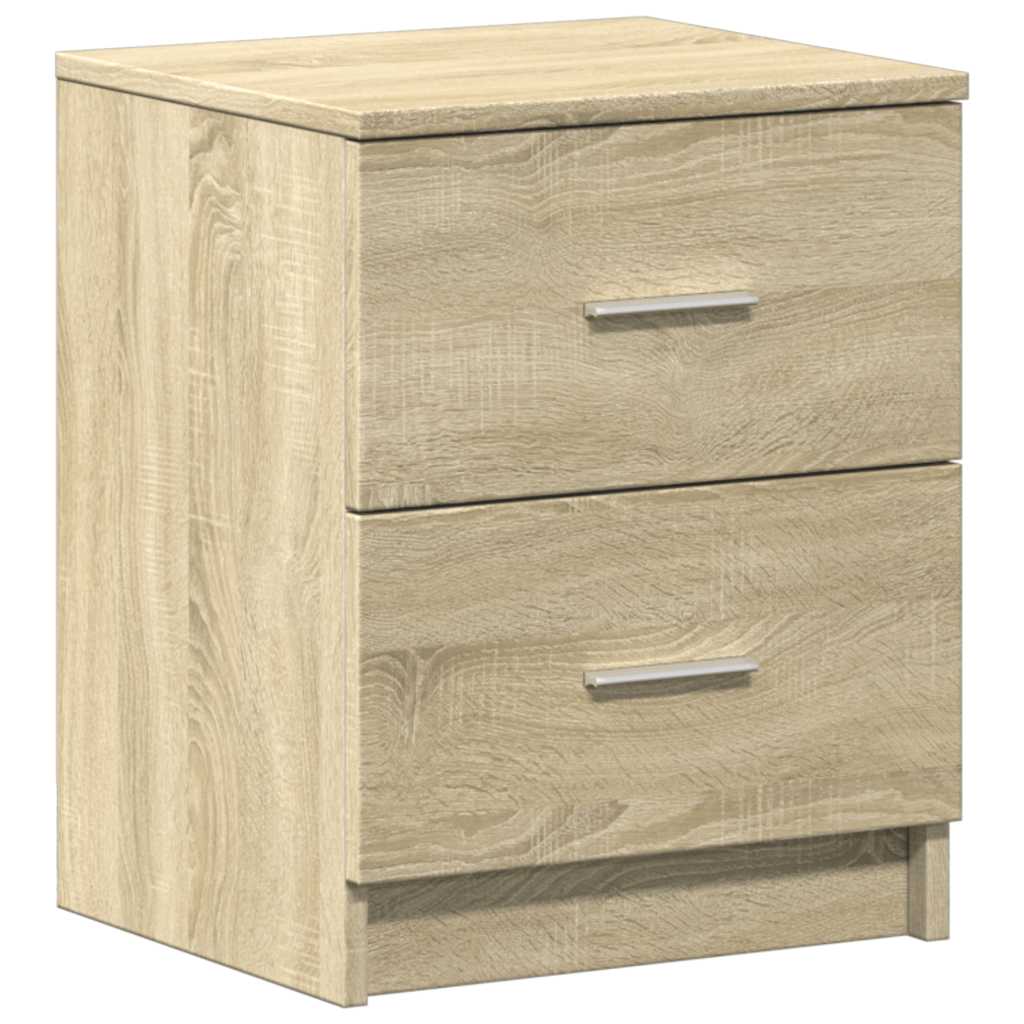 Bedside Cabinets 2 pcs with 2 Drawers Sonoma Oak 40x36x50 cm