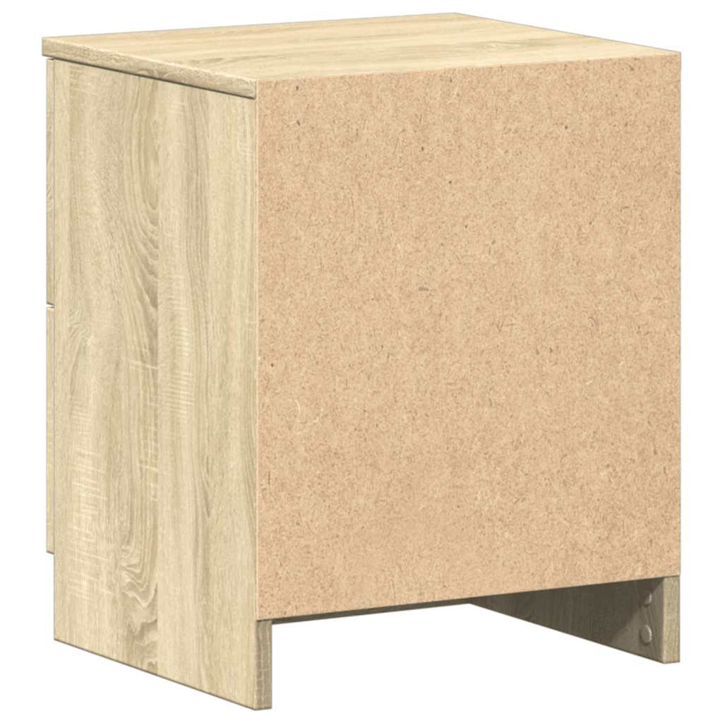 Bedside Cabinets 2 pcs with 2 Drawers Sonoma Oak 40x36x50 cm
