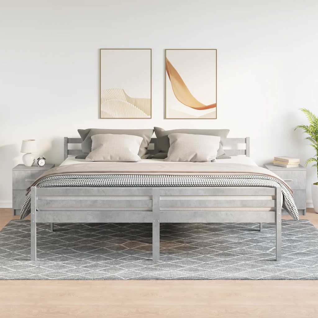 Bedside Cabinets 2 pcs with 2 Drawers Concrete Grey 40x36x50 cm