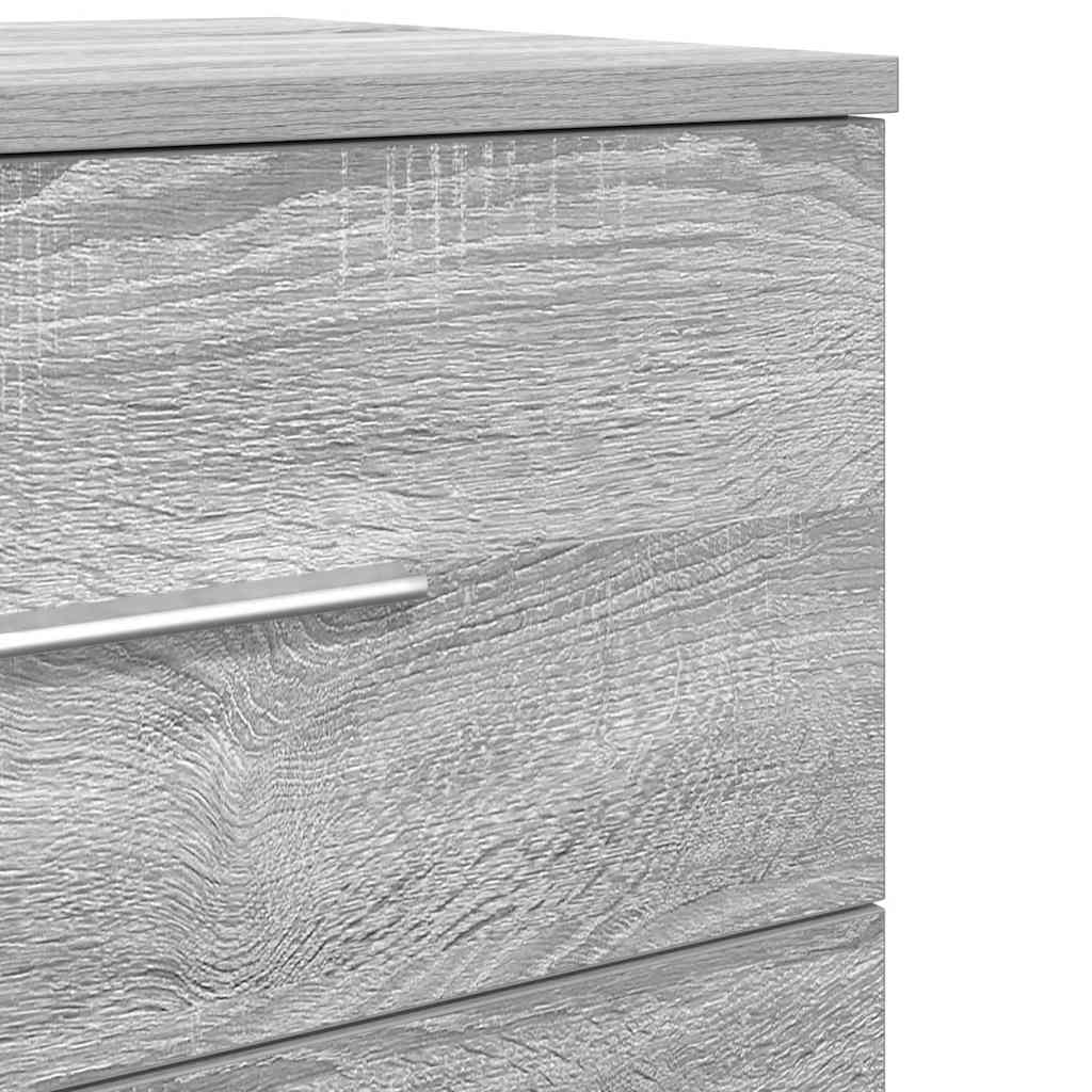 Bedside Cabinet with 2 Drawers Grey Sonoma 40x36x50 cm