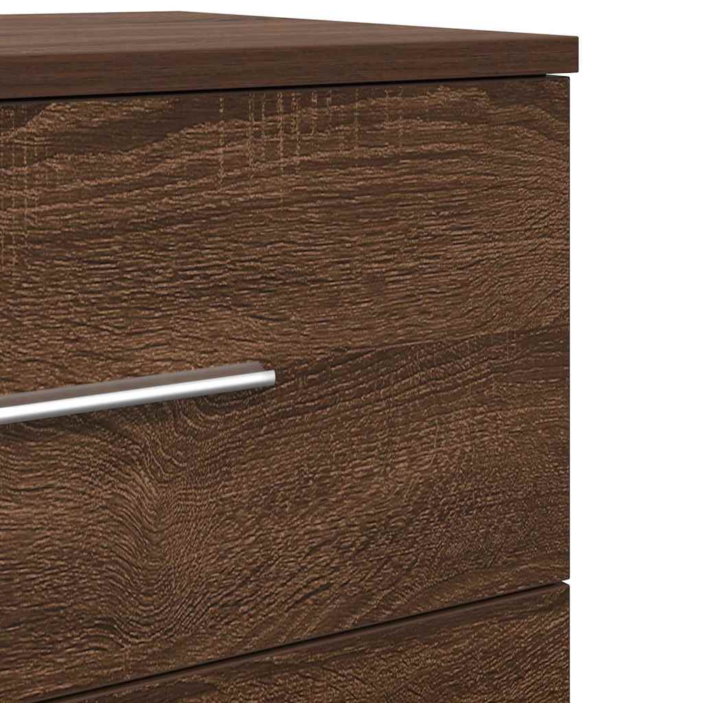 Bedside Cabinets 2 pcs with 2 Drawers Brown Oak 40x36x50 cm