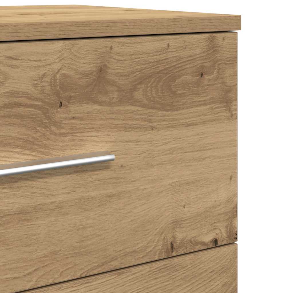 Bedside Cabinets 2 pcs with 2 Drawers Artisan Oak 40x36x50 cm