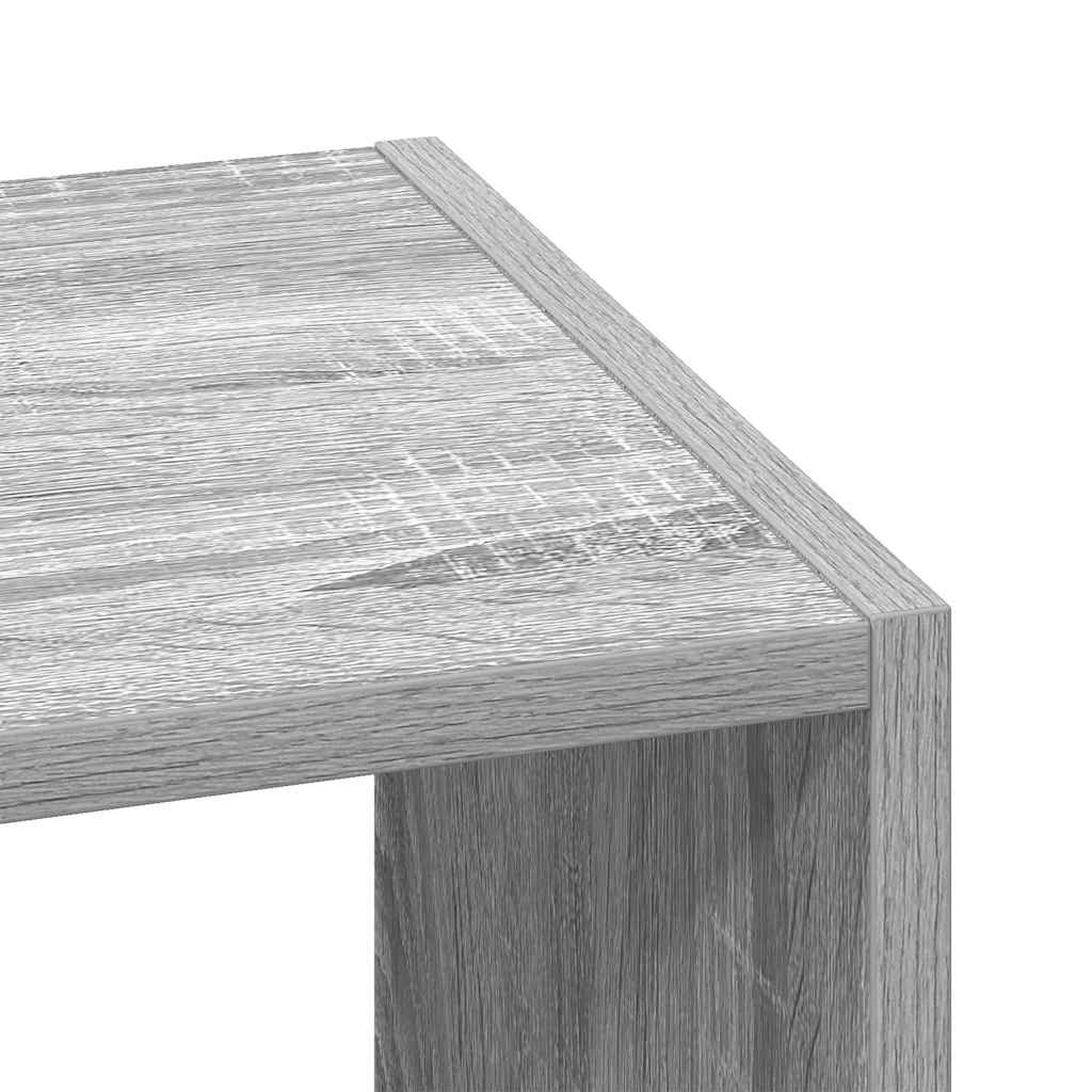 Bookcase Stackable Grey Sonoma 30x30x80 cm Engineered Wood