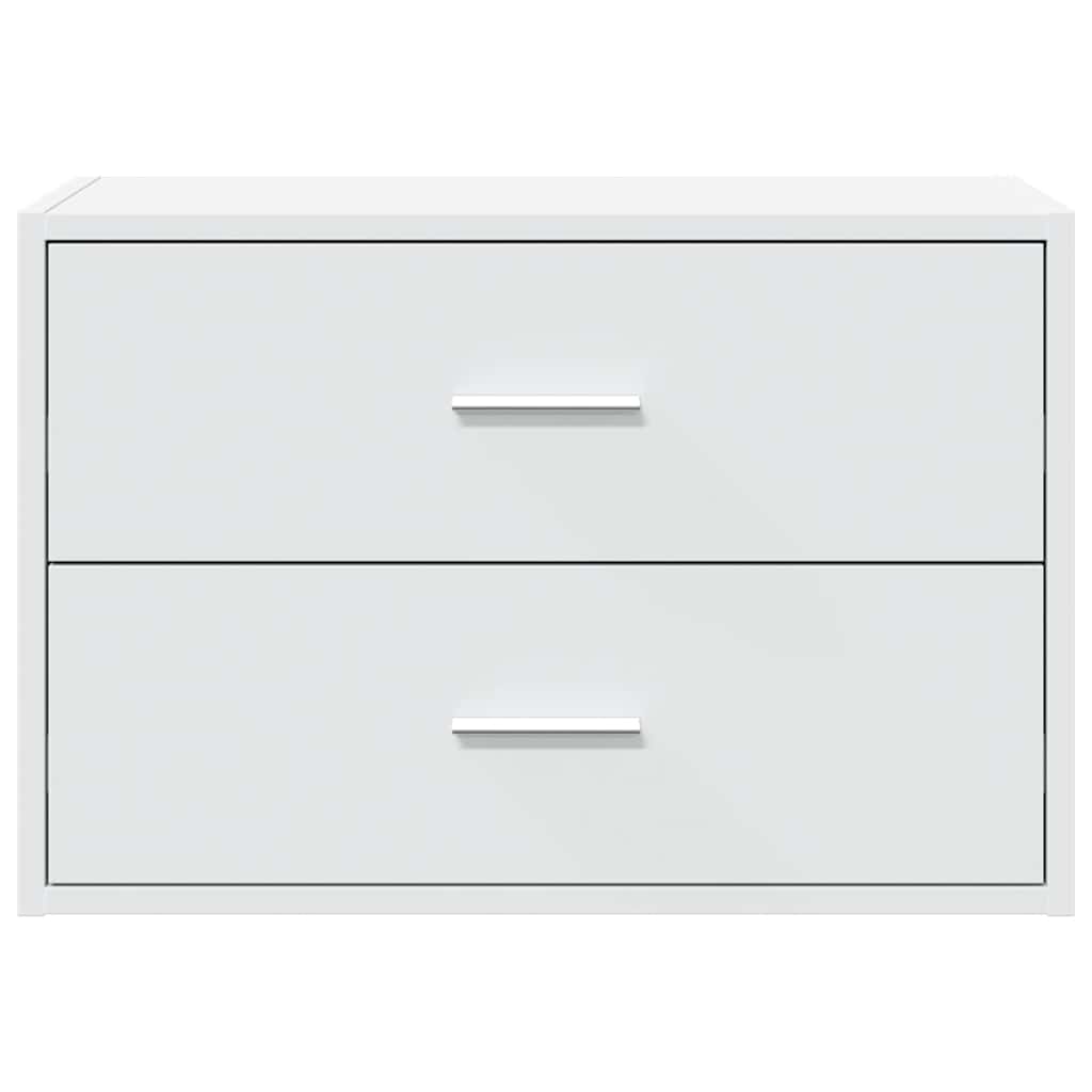 Cabinet with 2 Drawers White 60x31x40 cm Engineered Wood