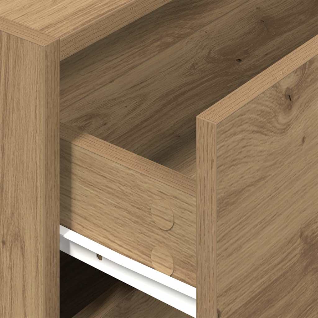Cabinet with 2 Drawers Artisan Oak 60x31x40 cm Engineered Wood