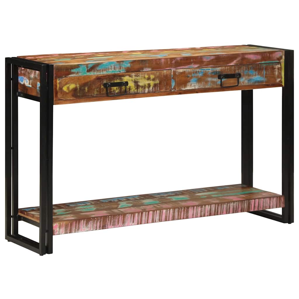 Console Table Multicolour 120 x 33 x 75 cm Solid reclaimed wood